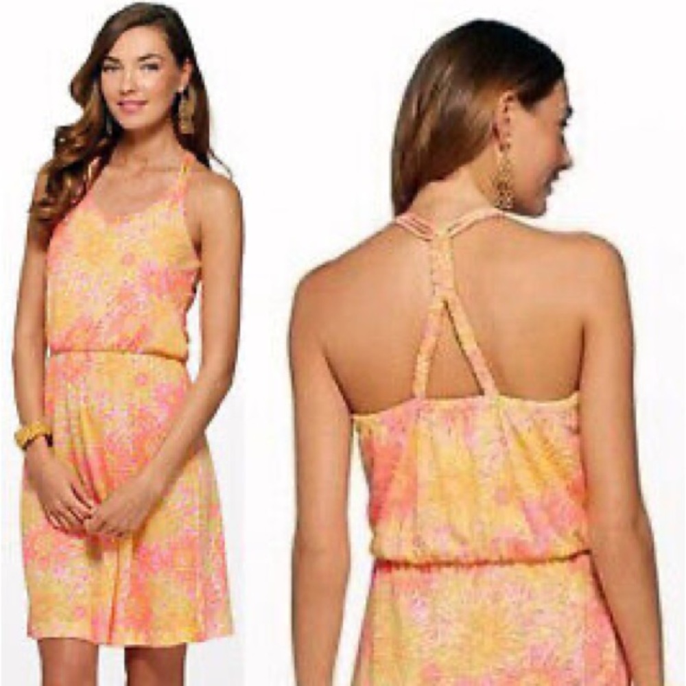 Lilly Pulitzer Lockwood Sunkissed Fluorescent Print Dress
